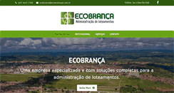 Desktop Screenshot of ecobrancapb.com.br